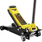 VEVOR Floor Jack, 2.5 Ton Low Profile Floor Jack, Heavy-Duty Steel Racing Floor Jack with Dual Pistons Quick Lift Pump, Floor Jack Lifting Range 3.64"-19.49"