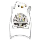 Graco Lovin' Hug Baby Swing, 6-Speed Plug and Battery Powered Portable Chair with Soothing Music, Bear Tales