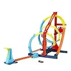 Hot Wheels Track Builder Unlimited Corkscrew Twist Kit Playset, Innovative Corkscrew Track Challenge, 2 Ways to Hit Target, Includes 1 Hot Wheels Car, Gift for Kids 6+, HDX79