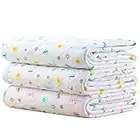 Waterproof Diaper Changing Pads Portable - Breathable Leak Proof Mattress Pad Protector Baby Changing Mat for Toddler, Kids Pack of 3 (L (27.5x41.3) Inch)