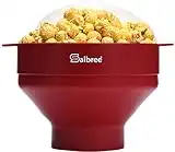 The Original Salbree Microwave Popcorn Popper, Silicone Popcorn Maker, Collapsible Microwavable Bowl - Hot Air Popper - No Oil Required - The Most Colors Available (Ruby Red)