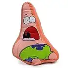 Buckle-Down Juguete para Perro, Nickelodeon, Peluche chirriante Bob Esponja Squarepants Sorprendido Patrick Estrella de mar, 8 x 6 Pulgadas (DTPT-SQBL)