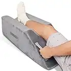 Leg Elevation Wedge Support Pillow with Handles After Surgery, Injury, for Knee, Ankle Support, Reduces Swelling