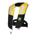 Lifesaving Pro Premium Auto/Manual Inflatable Life Jacket/Floating Vest Inflate Survival Aid PFD Light Weight with Reflection Bands