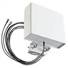 netshop 25 LTE Antenne Außenantenne Multiband Duo Antenne 5G / 4G / 3G MiMo 2X 9 dBi max. Verstärkung Wetterfest Outdoor für LTE Router mit SMA Anschluss für alle Netze 700-3500 MHz