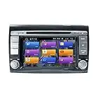 BOOYES para Fiat Bravo 2007-2012 Android 12 7" Reproductor de DVD para automóvil Multimedia Sistema de GPS Soporte para automóvil Auto Play/TPMS/OBD / 4G WiFi/Dab/Soporte 4K Video