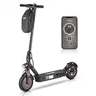 iScooter MAX Electric Scooter - 500W Motor, 22 Miles Range, Up to 21 MPH Top Speed, 10" Solid Tires, Dual Suspensions, UL Certified Folding Electric Scooter for Adults