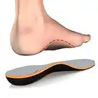 PCSsole Plantilla ortopédica, Fascitis Plantar con Soportes de Arco para el pie plano pronación para ayudar a reducir el dolor en el talón tendinitis de Aquiles Grau(EU38-39(25cm))