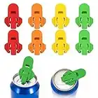 NITAIUN 8 Pezzi Facile Apriscatole, Apriscatole a Scatto Colorata Coperchio Superiore con Chiusura per Lattine per Bevande Easy Can Opener Manuale Apriscatole