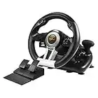 PXN V3II PC Racing Wheel, YF2009 USB Car Race Gaming Steering Wheel with Pedals for Windows PC/PS3/PS4/Xbox One/Nintendo Switch