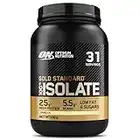 Optimum Nutrition ON Gold Standard 100% Isolate Pure Whey Protein, Naturally Occurring BCAAs and Glutamine, Pre and Post Workout, Vanilla Flavour, 31 Servings, 930 g