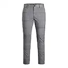 Jack and Jones Men Slim Check Smart Trousers Chipmunk 34W R