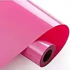 Heat Transfer Vinyl Bundle 12" x 10' Feet Rolls, HTV for Silhouette Cameo Easy to Cut & Weed, DIY Heat Press Design for T-Shirt, Clothes, Hats and Other Textiles PINK