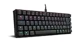 Ozone Gaming OZTACTICALSP Mini Teclado Gaming Tactical, Mecánico sin Teclado numérico, Bluetooth, Switches Outemu Red, Iluminación LED RGB, Silencioso, Layout Español, Negro