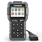 TOPDON AL600 Lettore di Codice OBD2 Scanner, Diagnostica per Auto Sistema ABS/SRS, Reset dell'olio/BMS/SAS, Funzioni OBDII Complete, Aggiornamento Gratuito