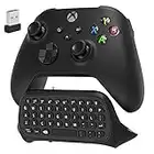 Teclado controlador para Xbox Series X S Xbox One One S teclado inalámbrico Bluetooth Gaming Chatpad con receptor USB altavoz incorporado y conector de audio de 35 mm para Xbox Series X S Xbox One S