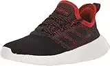 adidas Unisex Lite Racer Reborn, Black/Active red, 4 M US Big Kid