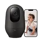 Nooie 2K Baby Monitor with Phone App Baby Monitor Camera 360°Pan/Tilt, Wi-Fi Indoor Camera, AI Motion Tracking, Night Vision, Two-Way Audio, Compatible with Alexa/Google Home