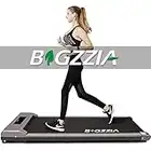 Bigzzia Tapis Roulant Elettrico Pieghevole,walking pad,sotto scrivania tapis roulant portatile per camminare, corsa, piatto e sottile, con telecomando e display LCD, per casa, ufficio (grigio)