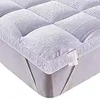 Bedecor Sobrecolchon de Microfibra 150x200, Muy Suave y Comodo Cubre Colchon con Diseño Antideslizante, 3D Massage Bubbles Lujoso Topper 150x190/200, Funda Colchon Antialérgico y Lavable a Maquina