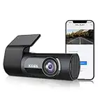 Dashcam Auto, KAWA 2K 1440P Voll QHD Dashcam - 360 Grad Drehbares Gehäuse Eingebautes WLAN, 24Std.Parküberwachung und G-Sensor,145°Weitwinkel,WDR mit Super-nachtsicht, APP Steuerung, Loop-Aufnahm,D6