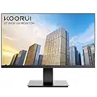 KOORUI 27 Inch Business Computer Monitor, FHD 1080p 75hz Desktop Monitor, Ultra Thin Eye Care Bezel HDMI VGA Ports LED Monitor for PC, Black