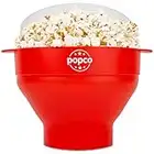 The Original Popco Silicone Microwave Popcorn Popper with Handles - Microwave Popcorn Bowl - Popcorn Maker - Collapsible Popcorn Bowl - BPA Free and Dishwasher Safe - 15 Colors Available (Red)