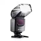 Powerextra Professional DF-400 Speedlite Camera Flash for Canon Nikon Pentax Samsung Fujifilm Olympus Panasonic Sigma Minolta Leica Ricoh DSLR Cameras and Digital Cameras with Single-Contact Hotshoe