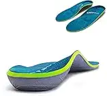 iFitna Plantar Fasciitis Arch Support Orthopedic Insoles Relieve Flat Feet Heel Pain Shock Absorption Comfortable Insoles(Size:UK-8,Length:10.63",Green)