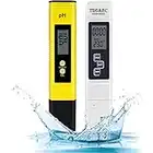 JIYISHIHOU Tester qualità Acqua, tester di temperatura PH/TDS/EC con set 4 in 1, intervallo di misurazione del pH 0-14 ±0,1Precisione del pH,misuratore del valore del pH per acqua potabile per piscine