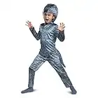 Jurassic World Blue Velociraptor Costume for Kids, Dinosaur Outfit with Headpiece and Detachable Tail, Kids Size Medium (7-8)