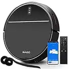 BAGO Robot Vacuums, Robotic Vacuum Cleaner 2000Pa Strong Suction Self-Charging Quiet Slim 600ML Dustbin, Wi-Fi/App/Alexa/Remote Control 4400mAh Robovac for Pet Hair, Hard Floor and Low Pile Carpet