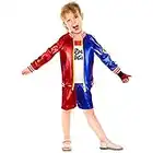 iminfit Kids Harley Costume with Jacket Shorts T-shirt Gloves Kids Costume Kit for Halloween Party Cosplay