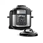 Ninja FD401 Foodi 12-in-1 Deluxe XL 8 qt. Pressure Cooker & Air Fryer that Steams, Slow Cooks, Sears, Sautes, Dehydrates & More, with 5 qt. Crisper Basket, Deluxe Reversible Rack & Recipe Book, Silver