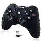 VooFun Controller PC, 2,4G Wireless Controller PS3 Joystick PC Gamepad con Doppia Vibrazione, Controller per PS3, PC Windows(7/8/10/11), Steam, Laptop, Raspberry Pi, Android Smart TV, TV Box