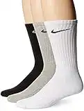 Nike - Paire de chaussettes - lot de 3 - Mixte adulte - Gris/ Noir/ Blanc - L/ 42-46