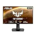 ASUS TUF Gaming 27” 1080P Monitor (VG279QR) - Full HD, IPS, 165Hz (Supports 144Hz), 1ms, Low Motion Blur, G-SYNC Compatible, Shadow Boost, VESA Mountable, DisplayPort, HDMI, Height Adjustable, Black