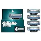 Gillette Mach 3 Men's Razor Blades, 4 Blade Refills, 4 Count