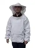 VIVO Professional White Extra Large Beekeeping Suit, Jacket, Pull Over, Smock with Veil BEE-V105XL