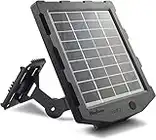 Trail Camera pannello solare, WingHome Solar Battery Charger Kit 12V/1A 6V/1.5A con Build-in 2000mAH batteria al litio ricaricabile IP66 impermeabile caccia accessorio Visita il negozio WingHome