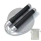 Weighted Jump Rope - 1 Lb Jump Ropes for Fitness, Skipping Rope with Weighted Aluminum Alloy Handle, Jump Rope for Men Women, Suitable for Boxing Endurance and Fitness Gym