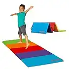 Antsy Pants Tumbling Mat – Gymnastics Mat, Easy to Clean Gym Mat, Sturdy, Foldable Tumbling Mat for Kids, Padded, Lightweight, Portable, Carrying Handle, Gymnastics Equipment for Activity Play