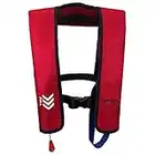 Eyson Inflatable Life Jacket Inflatable Life Vest for Adult Classic Manual (7091 Red)