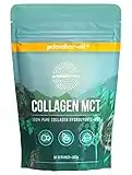 Primal Harvest Collagen MCT poudre - 30 portions Premium Collagen Complex - alimentation durable à l'herbe & poudre d'huile de noix de coco - hydrolysat de collagène- goût neutre & solubilité optimale