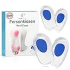 Fersenkissen - Original Health Press Geleinlagen für Schuhe - 2 Paar Gel Einlegesohlen im Set - Bequeme Profi Schuheinlagen – Silikon Fersenpolster - Fersenkissen für Herren