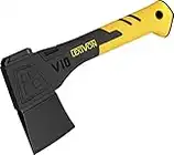 LEXIVON Chopping Axe 10" Camping Outdoor Hatchet for Chopping branches, small wood logs, kindling & gardening, Ergonomic TPR Grip, Lightweight Fiber-Glass Composite Handle, Protective cover Included