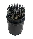 Norseman 22903 1/16 in. - 1/2 in. Super Premium Black and Gold Oxide Hi-Molybdenum Steel Drill Bit Set, 29-Piece, grey