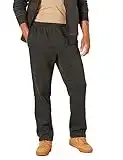 Amazon Essentials Pantalón de chándal de forro polar (disponible en tallas grandes y largos especiales) Hombre, Carbón Mezcla, XXL