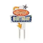 SUCK UK - CAKE TOPPER Leuchtender Kuchen-Aufsatz Blinkend Neon Reklame Geburtstagsdekoration Partiezubehör Tortendekoration Geburtstagskerze Happy Birthday LEDs Flashing Sign