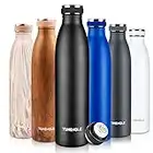 YUHENGLE 750ml Botella de Agua de Acero Inoxidable, Botella Termica con Doble Aislamiento para 12 Horas de Bebida Caliente y 24 Horas Sin BPA para Deporte, Oficina, Yoga, Ciclismo